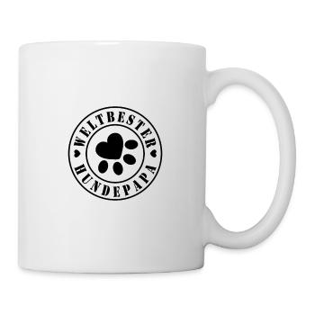 Weltbester Hundepapa - Tasse - Weiß - Rechts