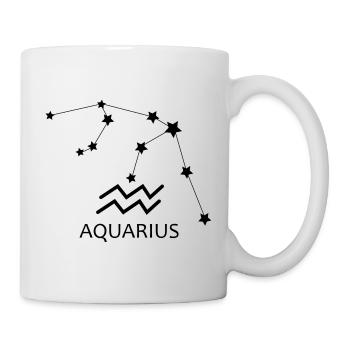 Horoscope Constellation du Verseau Verseau - Mug blanc - blanc - Droite