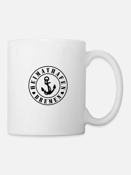 Heimathafen Bremen - Tasse - Weiß