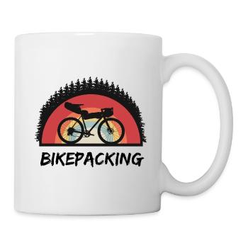 Bikepacking Aventure Gravelbike Voyage à vélo - Mug blanc - blanc - Droite