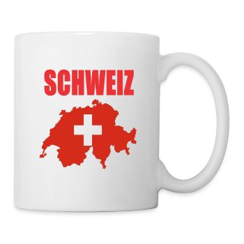 Schweiz Design - Tasse - Weiß - Rechts
