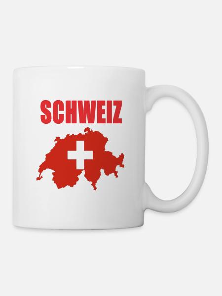 Schweiz Design - Tasse - Weiß