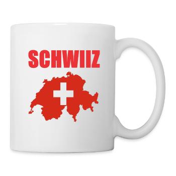 Schweiz Design - Tasse - Weiß - Rechts