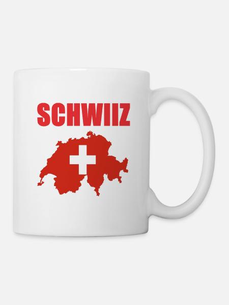 Schweiz Design - Tasse - Weiß