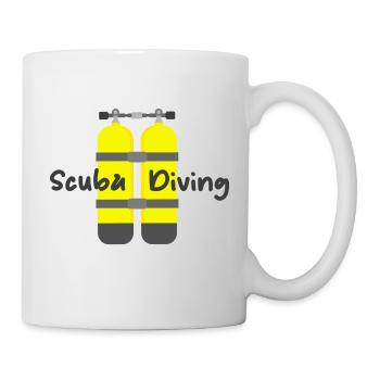 Scuba diving - Mug - white - Right