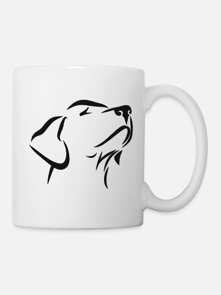 Hund Geschenk Hundehalter Haustier Hunde Labrador - Tasse - Weiß