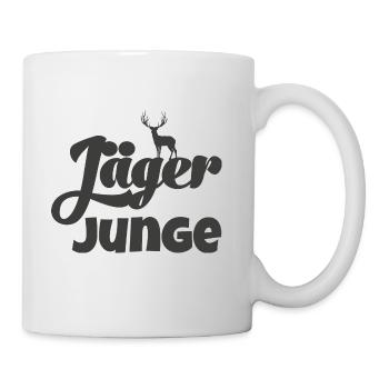Jäger Junge Nachwuchsjäger Jagd Papa Jäger Baby - Tasse - Weiß - Rechts