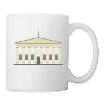 Icône de Londres British Museum - Mug blanc - blanc - Droite