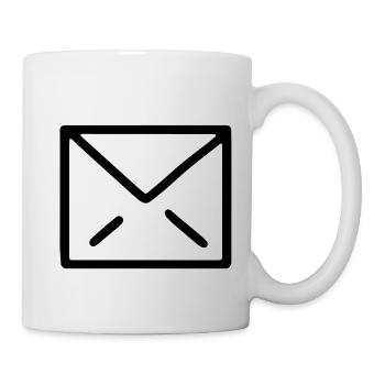 Letter letter symbol letter icon envelope message - Mug - white - Right
