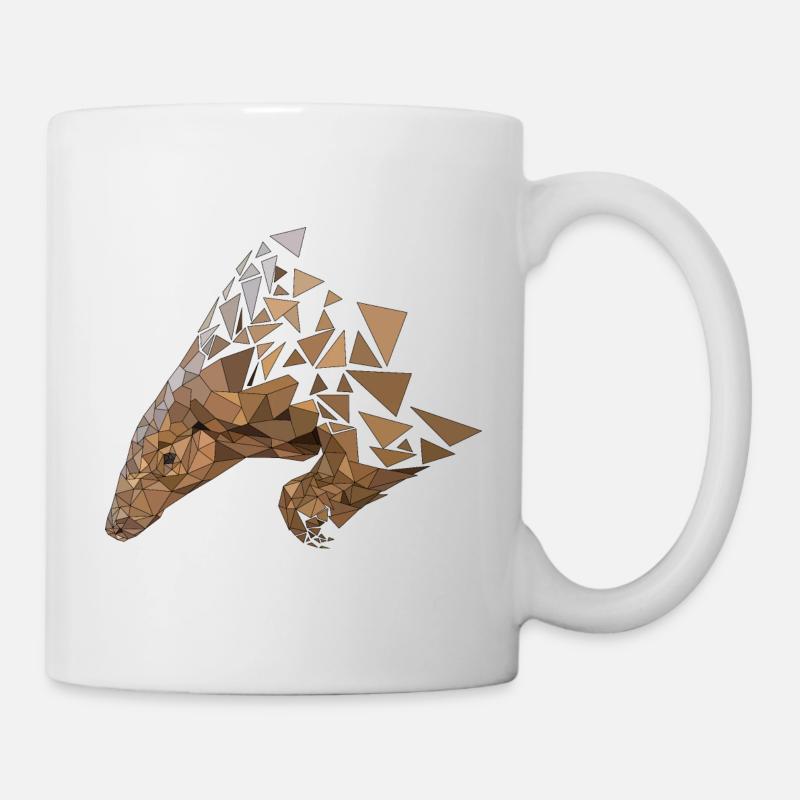 Pangolin | Low Poly - Mug blanc - blanc