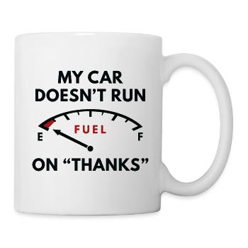 Ma voiture ne fonctionne pas grâce - Mug blanc - blanc - Droite