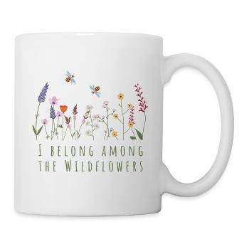 I belong to the Wildflowers | Bee Flower Meadow - Mug - white - Right