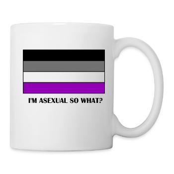 Je suis Asexuel et Ace drapeau LGBTQ Asexuel - Mug blanc - blanc - Droite