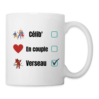Cadeau astrologie Verseau humour - Mug blanc - blanc - Droite