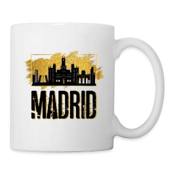 Madrid Spain Spain Espana Skyline City Gold - Mug - white - Right