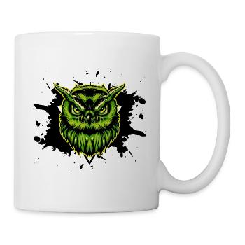 Owl Owl Bird Animal Animal Night - Mug - white - Right