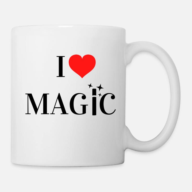 I Love Magic - Tasse - Weiß