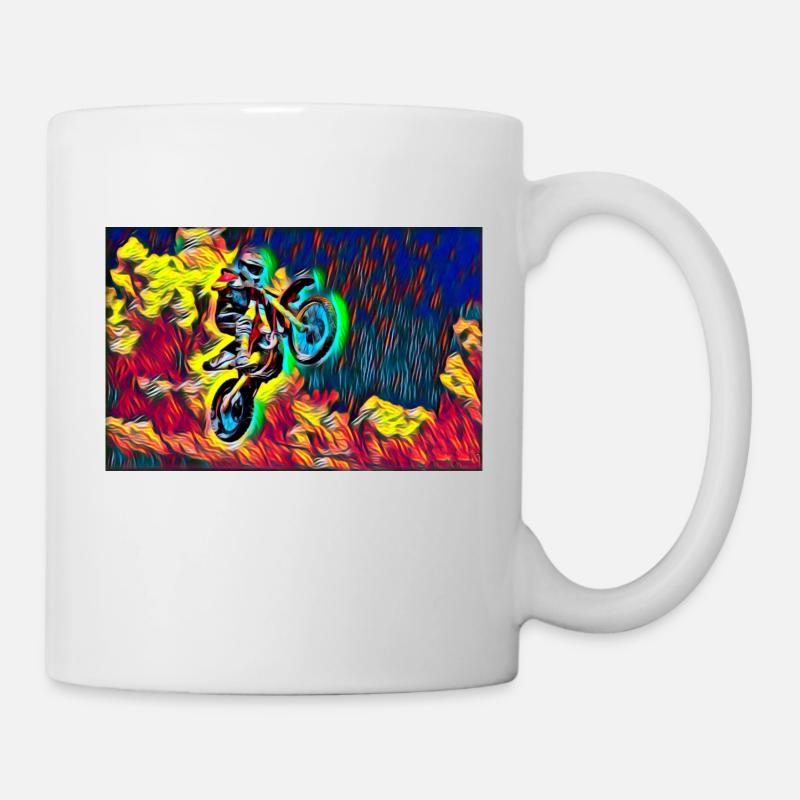 Motocross - Tasse - Weiß