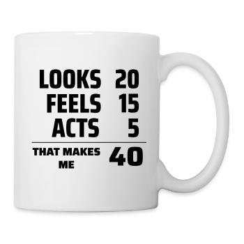 40th Birthday Funny Humour Gift - Mug - white - Right