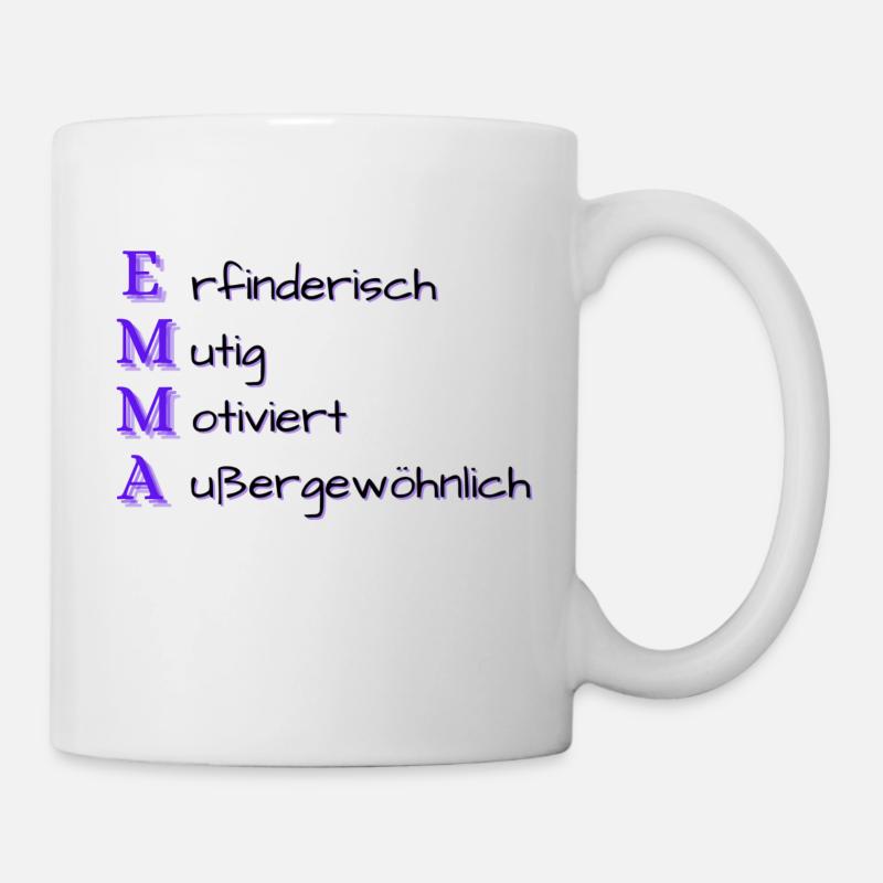 Emma: Name und Eigenschaften - Tasse - Weiß