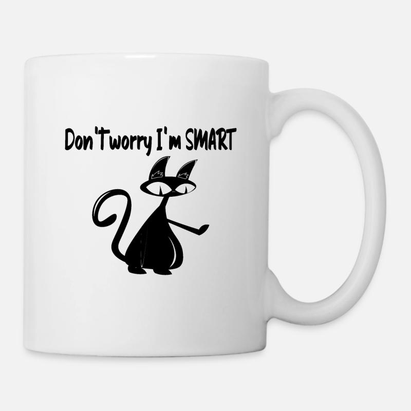 Ne t’inquiète pas, je suis intelligent. - Mug blanc - blanc