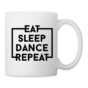Eat Sleep Dance Repeat - Square - Mug - white - Right