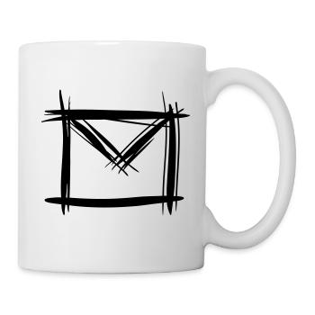 Email, Envelope Icon - Mug - white - Right