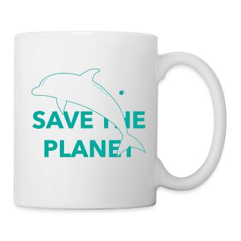 Save The Planet - Tasse - Weiß - Rechts