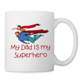 My Dad is my Superhero - Fête des pères - Le jour de la fête - Mug blanc - blanc - Droite