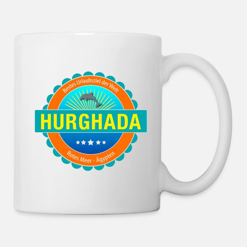 Hurghada - Das beste Urlaubsziel der Welt (bunt) - Tasse - Weiß