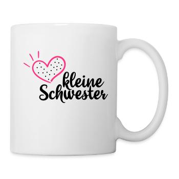 kleine Schwester - Tasse - Weiß - Rechts