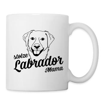 Stolze Labrador Mama - Tasse - Weiß - Rechts