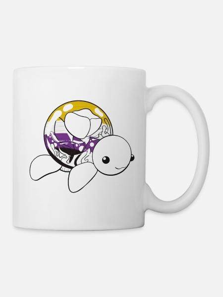 Non binary turtle - Mug - white
