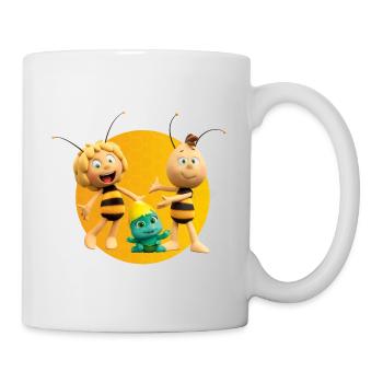 Maya L’Abeille 3 Avec Willy & Smoosh - Mug blanc - blanc - Droite