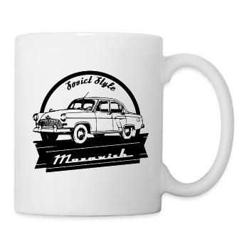 Moskvich Autoliebhaber Auto Russland Saporoshez - Tasse - Weiß - Rechts