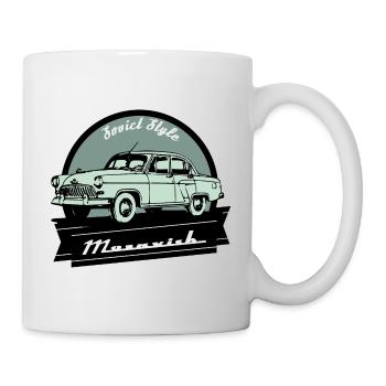 Moskvich Autoliebhaber Auto Russland Saporoshez - Tasse - Weiß - Rechts