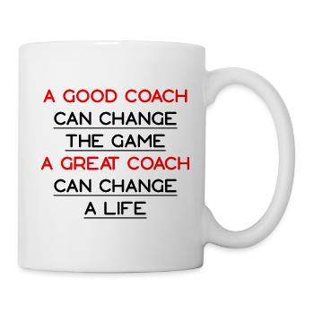 A Great Coach Can Change A Life - Mug - white - Right