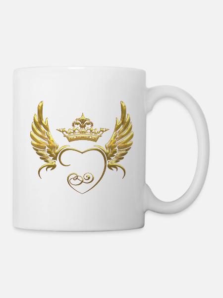 Liebe Flügel - Tasse - Weiß