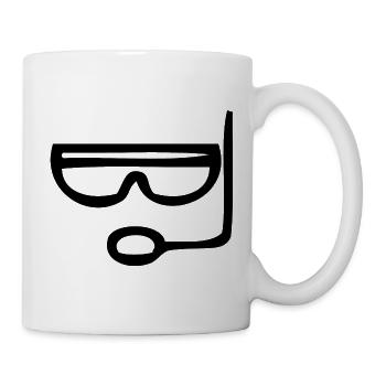 Schnorcheln Set Schnorchel & Schnorchelbrille - Tasse - Weiß - Rechts