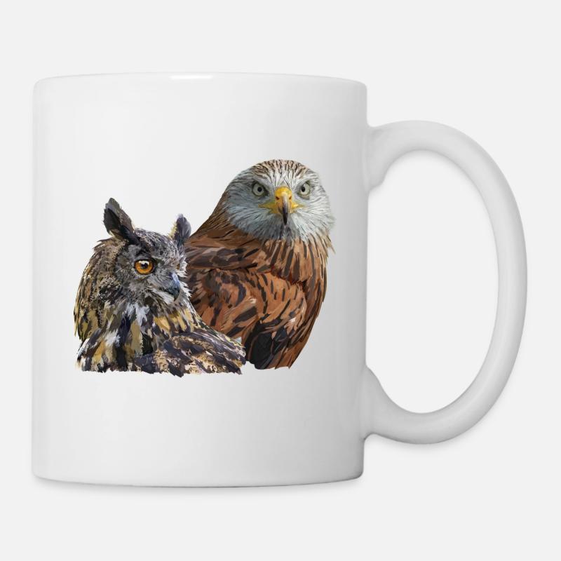 Oiseau de proie - Mug blanc - blanc