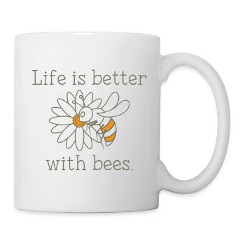 Life Is Better With Bees - Mug - white - Right