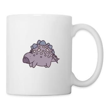 Old dinosaur Stegosaurus - Mug - white - Right