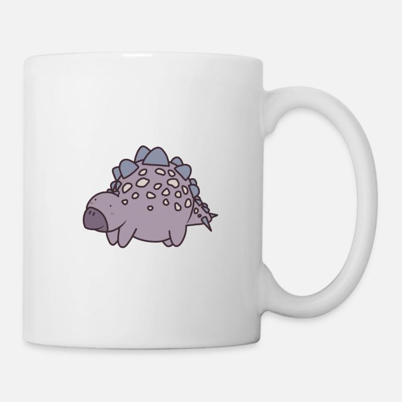 Old dinosaur Stegosaurus - Mug - white