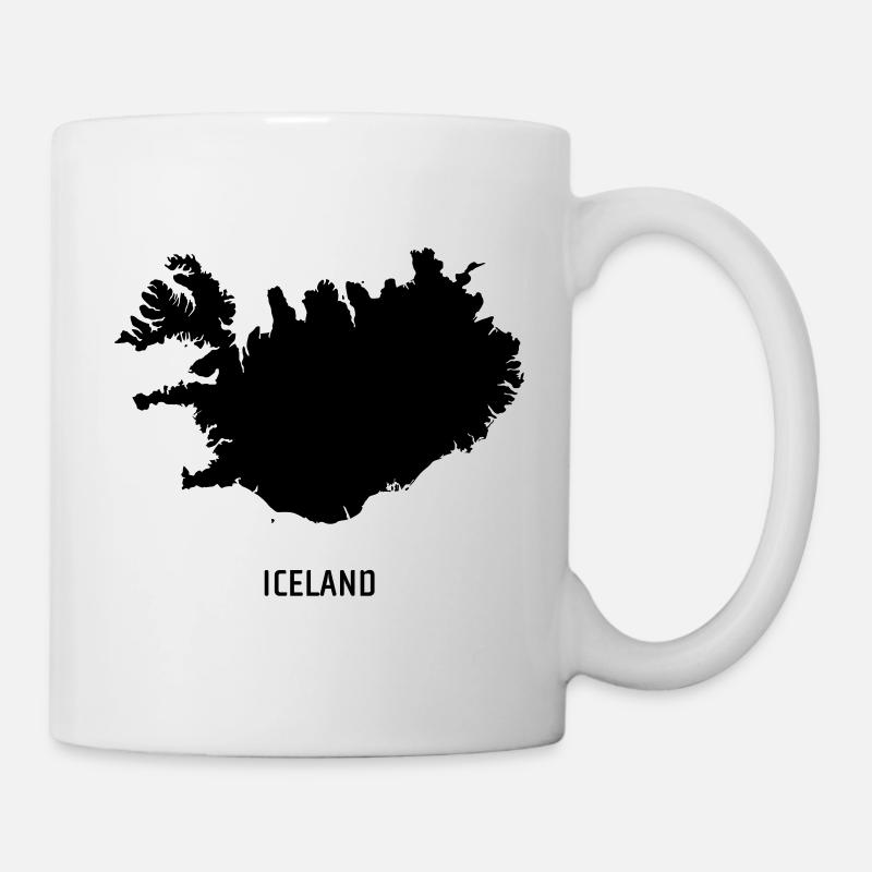 Iceland - Map Map - Mug - white