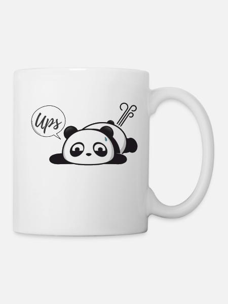 Peinlicher Panda Pups - Tasse - Weiß
