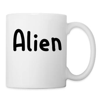 Alien - Tasse - Weiß - Rechts
