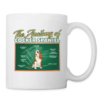 Anatomy Of A Cocker Spaniel I Funny Spaniel - Mug - white - Right