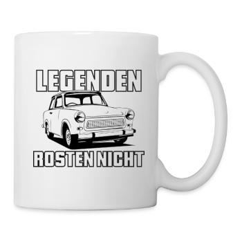 Trabi Trabbi  Pappe DDR Fahrzeug Sprüche - Tasse - Weiß - Rechts