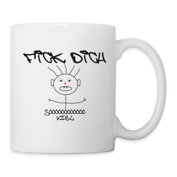 Fick Dich - Tasse - Weiß - Rechts