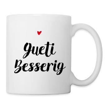 Gute Besserung Schweizerdeutsch - Tasse - Weiß - Rechts